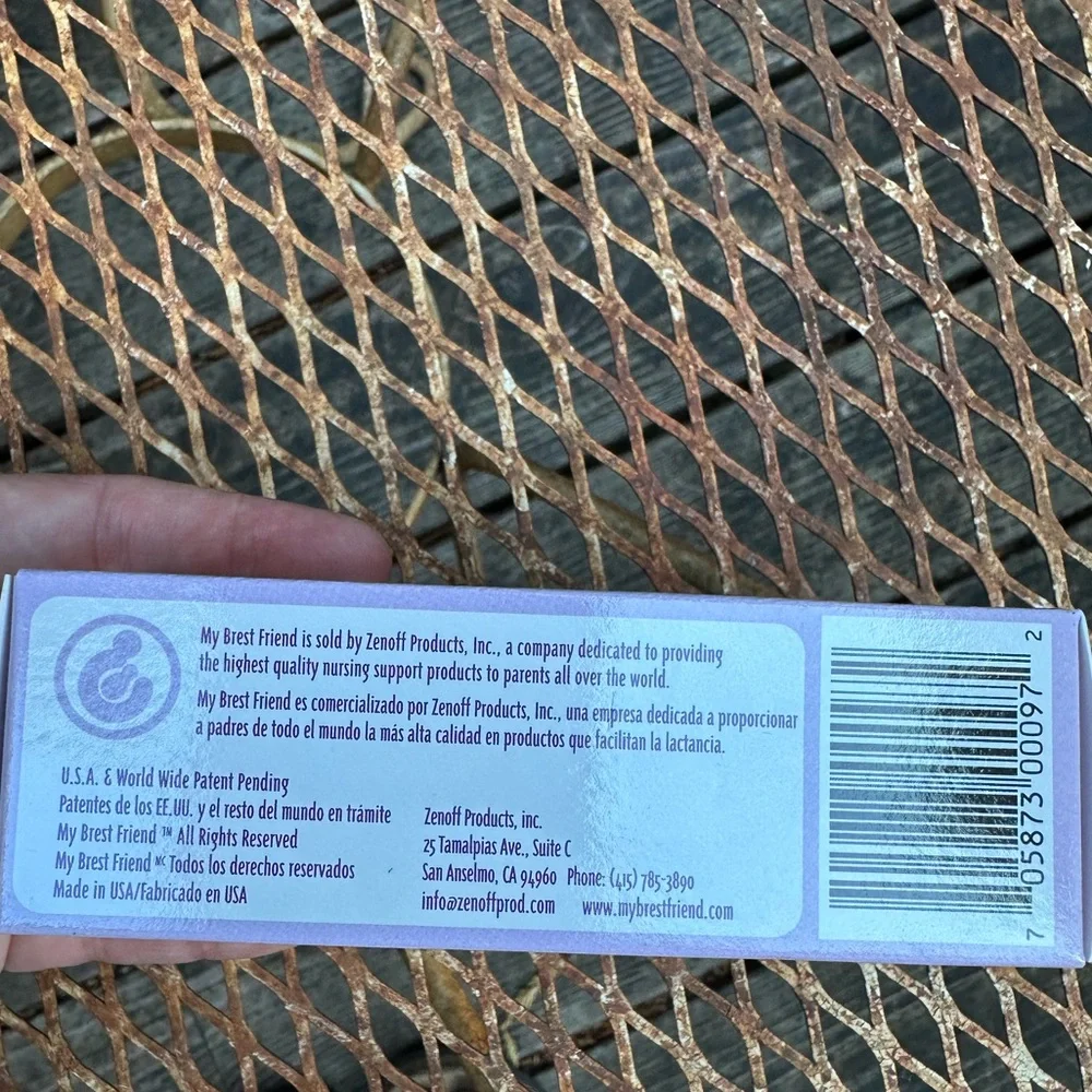 MY BREST FRIEND All Natural Nipple Cream For Breastfeeding (NIB) Lanolin Free